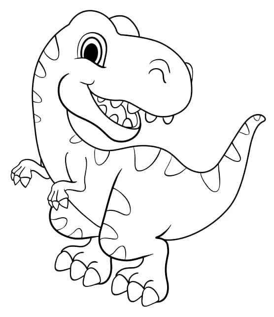 Free printable T-Rex coloring page #180064 from Prehistoric Animals collection