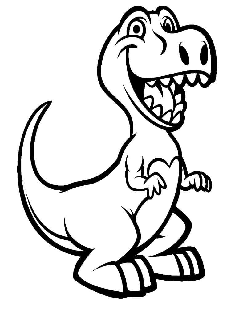 Free printable T-Rex coloring page #180066 from Prehistoric Animals collection