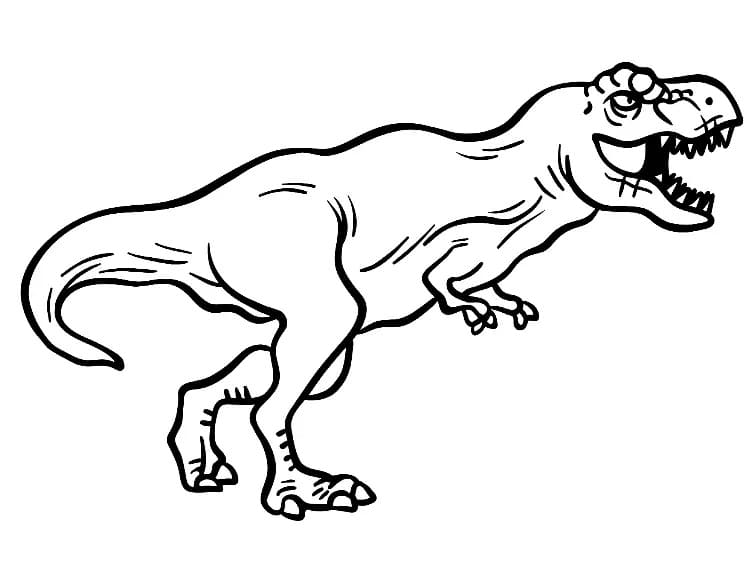 Free printable T-Rex coloring page #180067 from Prehistoric Animals collection