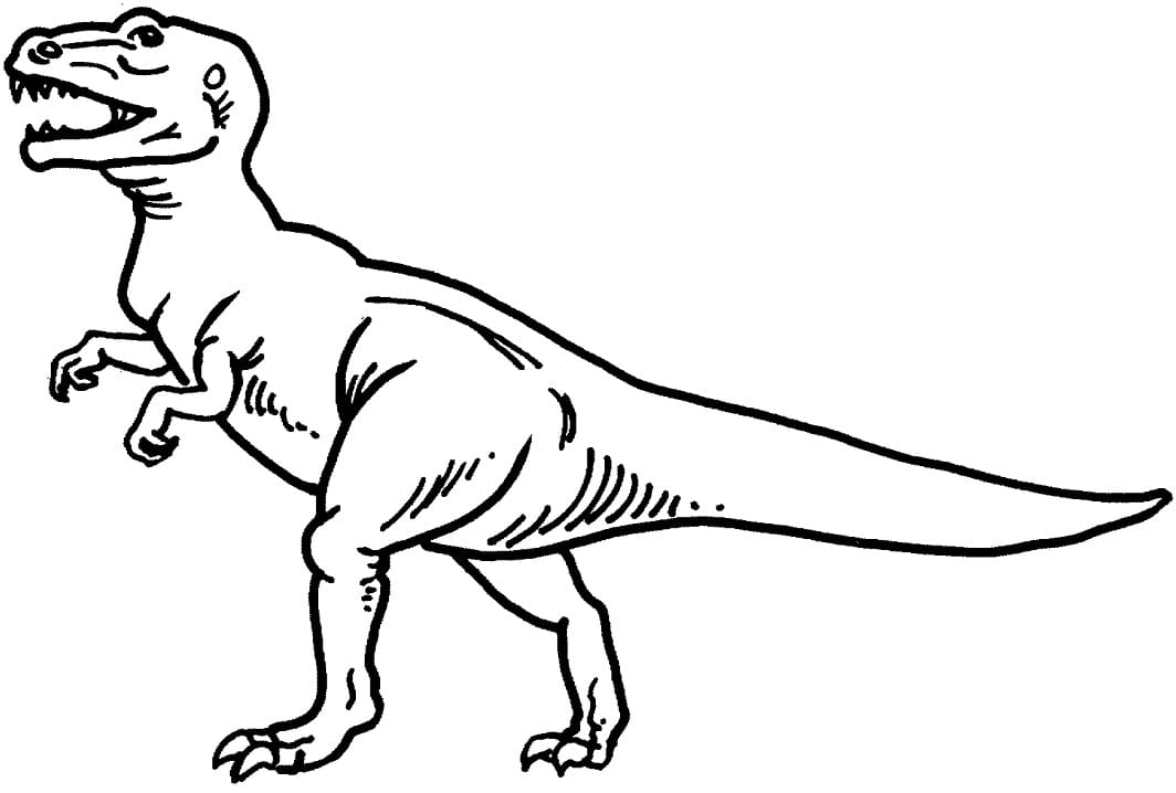 Free printable T-Rex coloring page #180070 from Prehistoric Animals collection Free printable T-Rex coloring page #180070 from Prehistoric Animals collection
