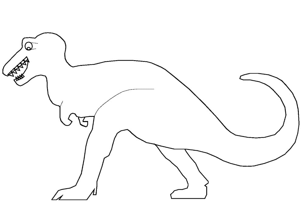 Free printable T-Rex coloring page #180072 from Prehistoric Animals collection