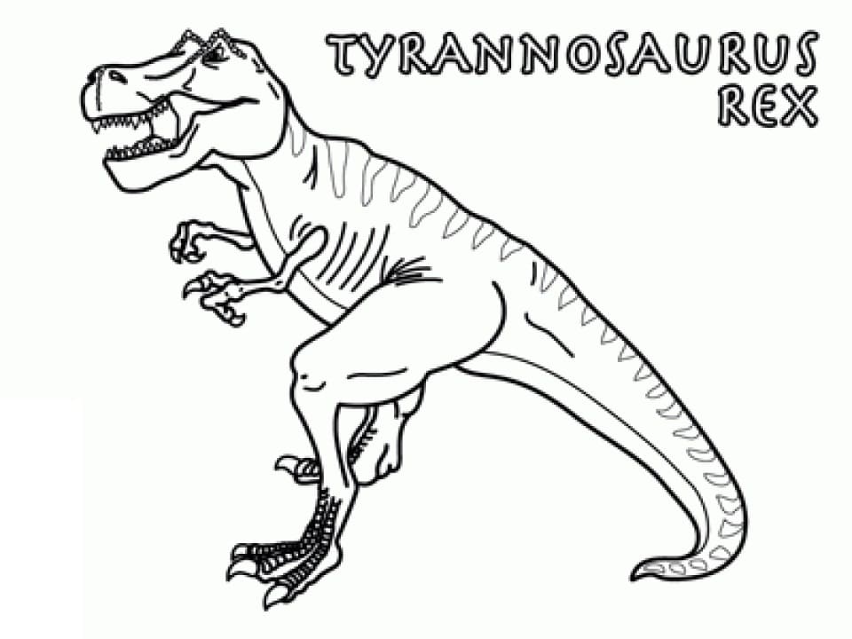 Free printable T-Rex coloring page #180077 from Prehistoric Animals collection