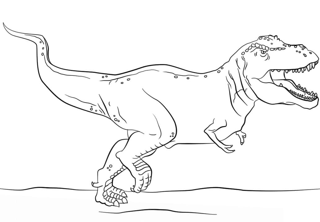 Free printable T-Rex coloring page #180078 from Prehistoric Animals collection Free printable T-Rex coloring page #180078 from Prehistoric Animals collection