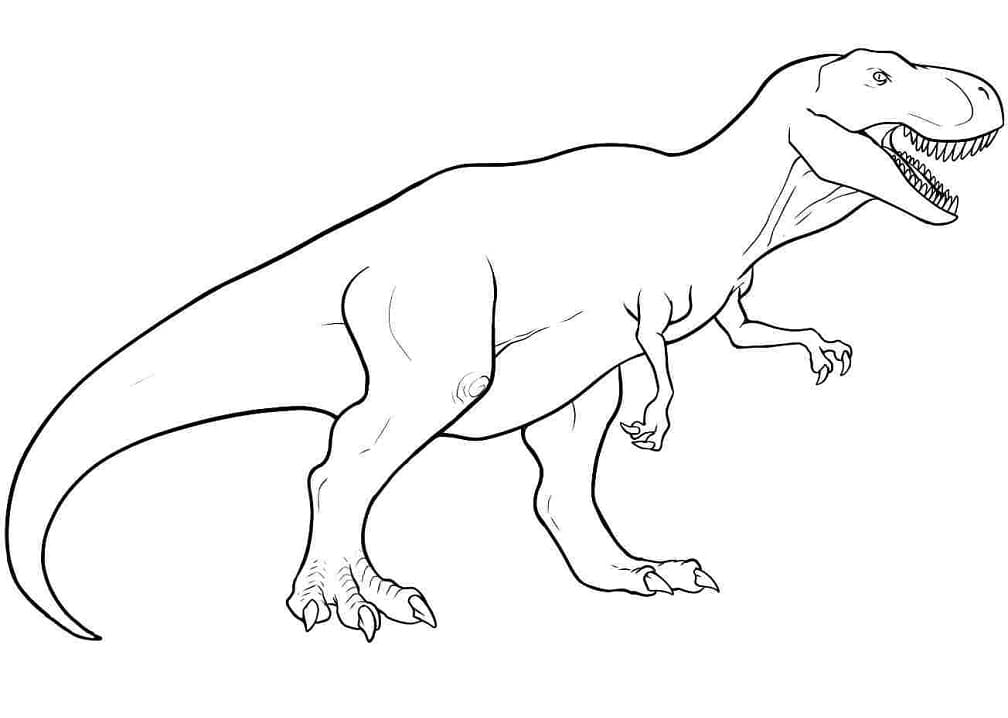 Free printable T-Rex coloring page #180081 from Prehistoric Animals collection