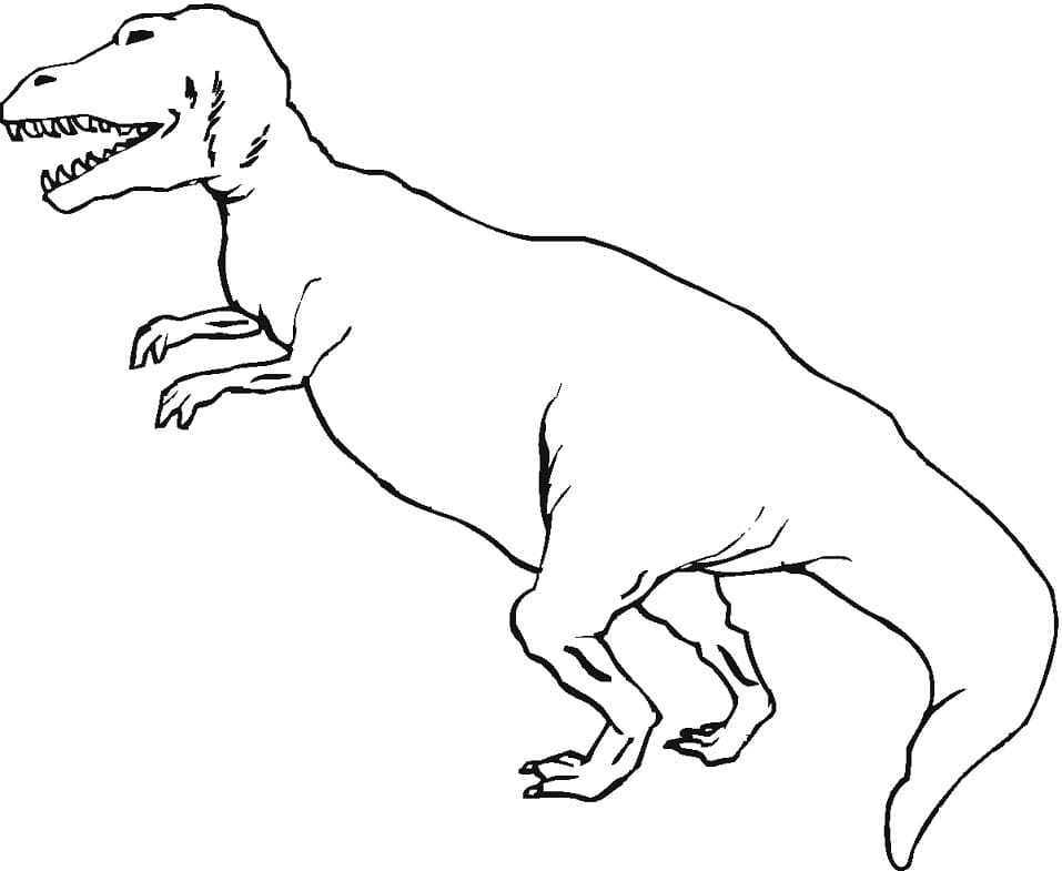 Free printable T-Rex coloring page #180084 from Prehistoric Animals collection