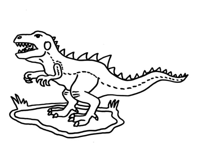 Free printable T-Rex coloring page #180086 from Prehistoric Animals collection