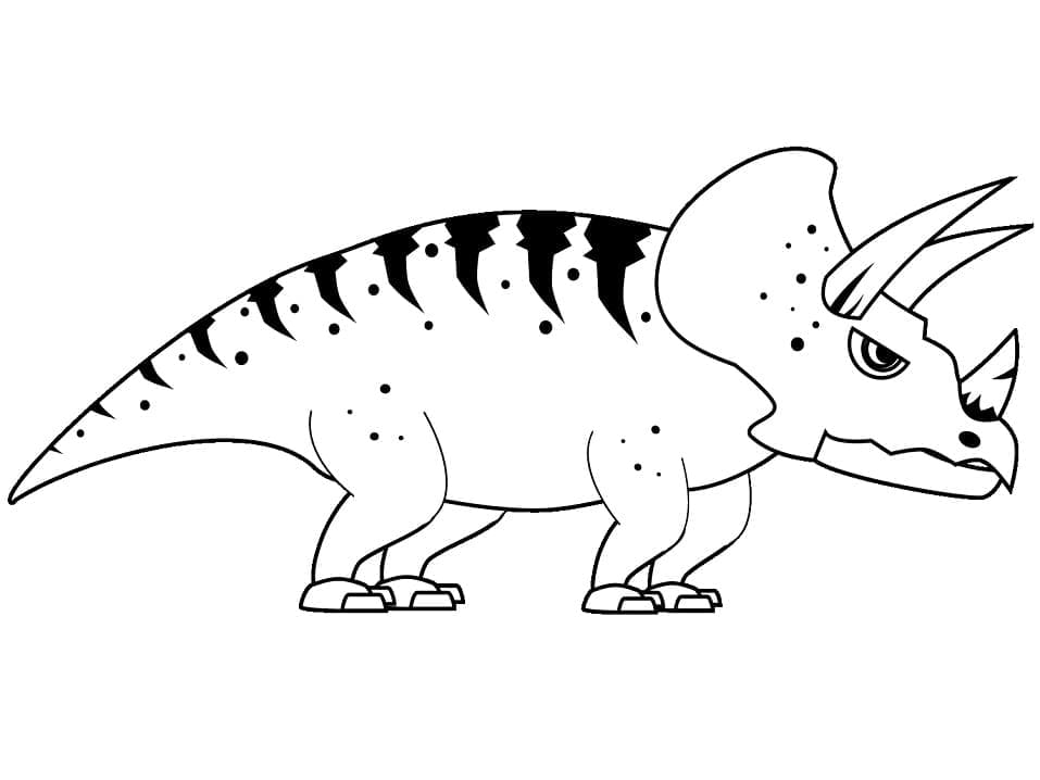 Free printable Triceratops coloring page #211934 from Prehistoric Animals collection