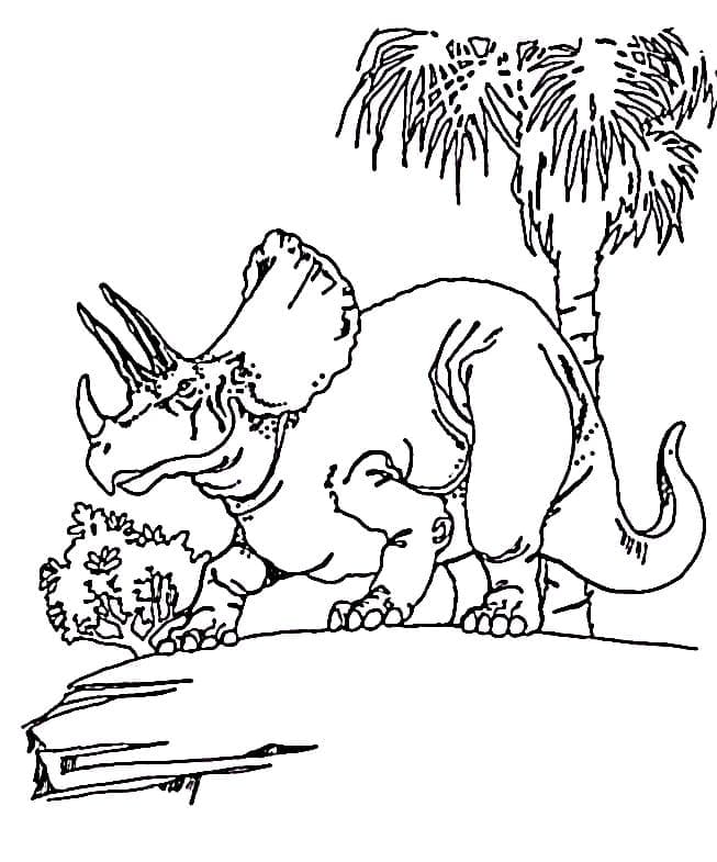 Free printable Triceratops coloring page #211935 from Prehistoric Animals collection