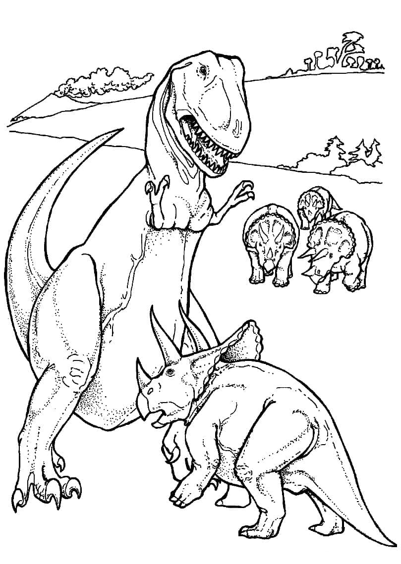 Free printable Triceratops coloring page #211941 from Prehistoric Animals collection Free printable Triceratops coloring page #211941 from Prehistoric Animals collection