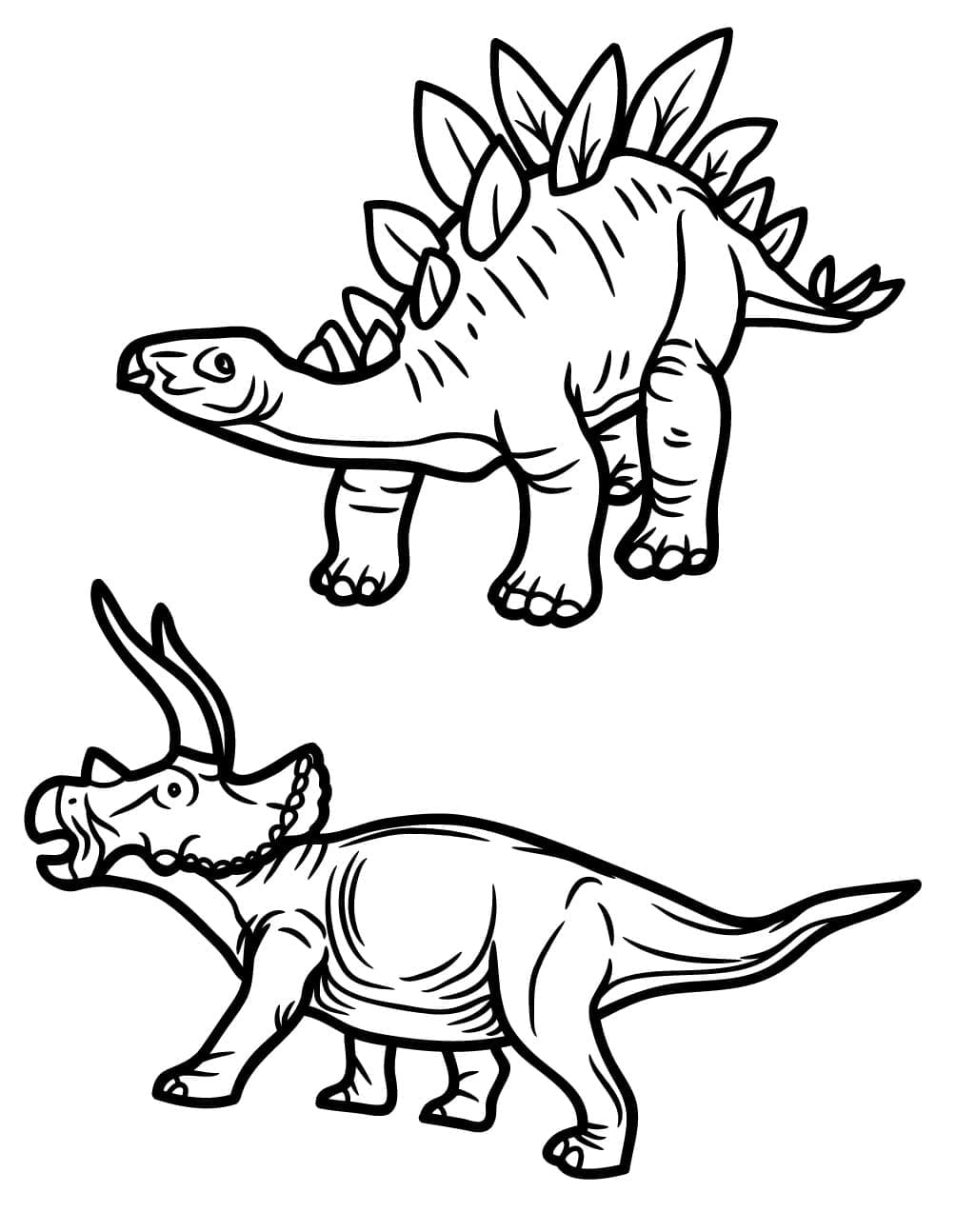 Free printable Triceratops coloring page #211946 from Prehistoric Animals collection