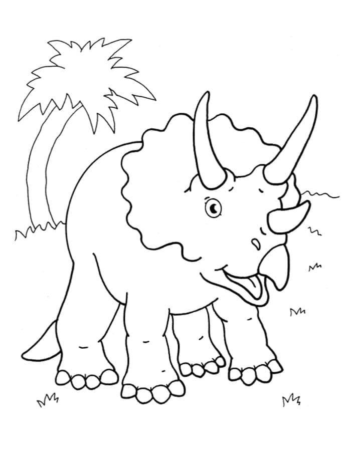 Free printable Triceratops coloring page #211950 from Prehistoric Animals collection Free printable Triceratops coloring page #211950 from Prehistoric Animals collection