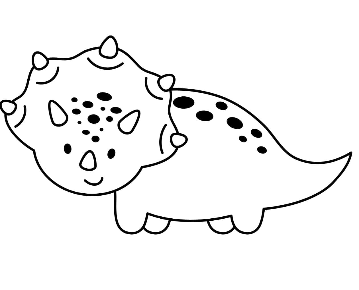 Free printable Triceratops coloring page #211960 from Prehistoric Animals collection