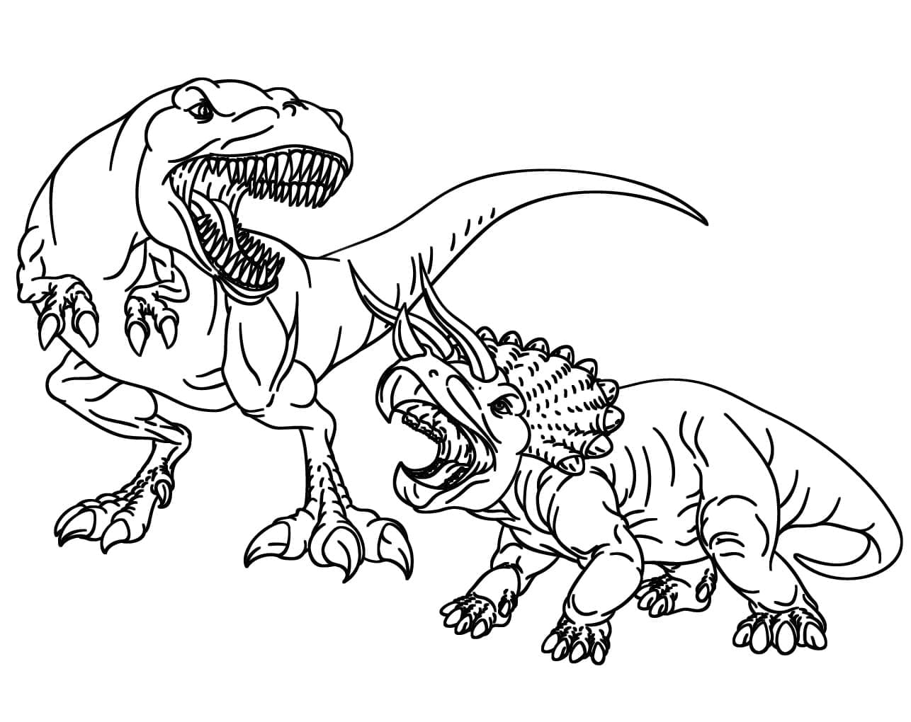 Free printable Triceratops coloring page #211961 from Prehistoric Animals collection