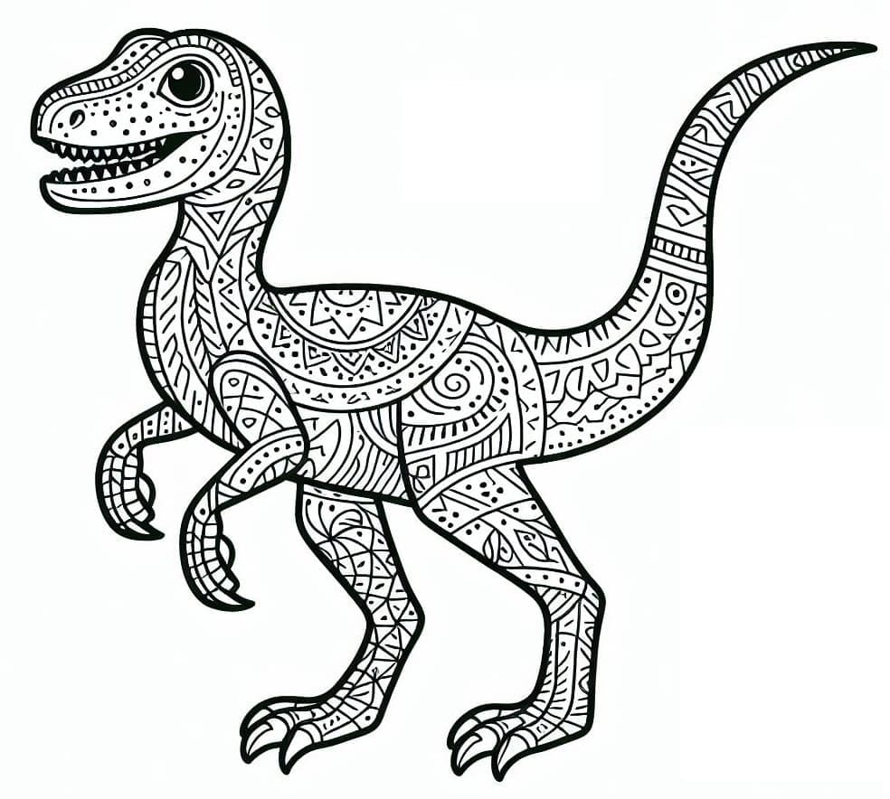 Free printable Velociraptor coloring page #214497 from Prehistoric Animals collection Free printable Velociraptor coloring page #214497 from Prehistoric Animals collection