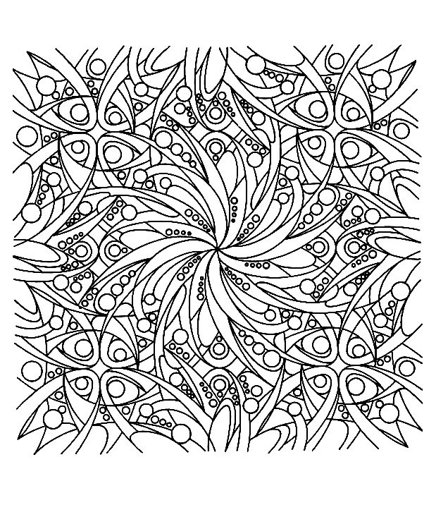 Coloring page: Anti-stress (Relaxation) #126778 - Printable coloring pages