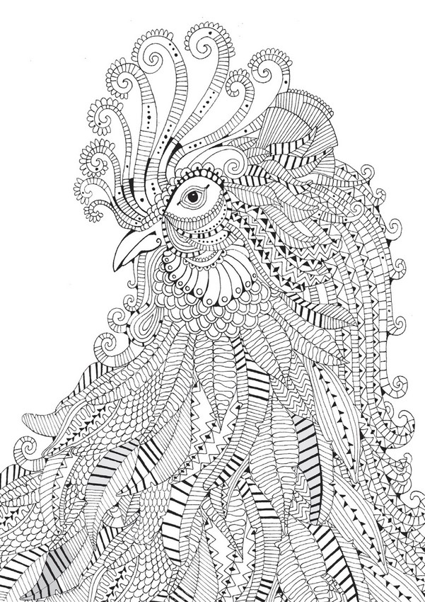 abstract animals coloring pages