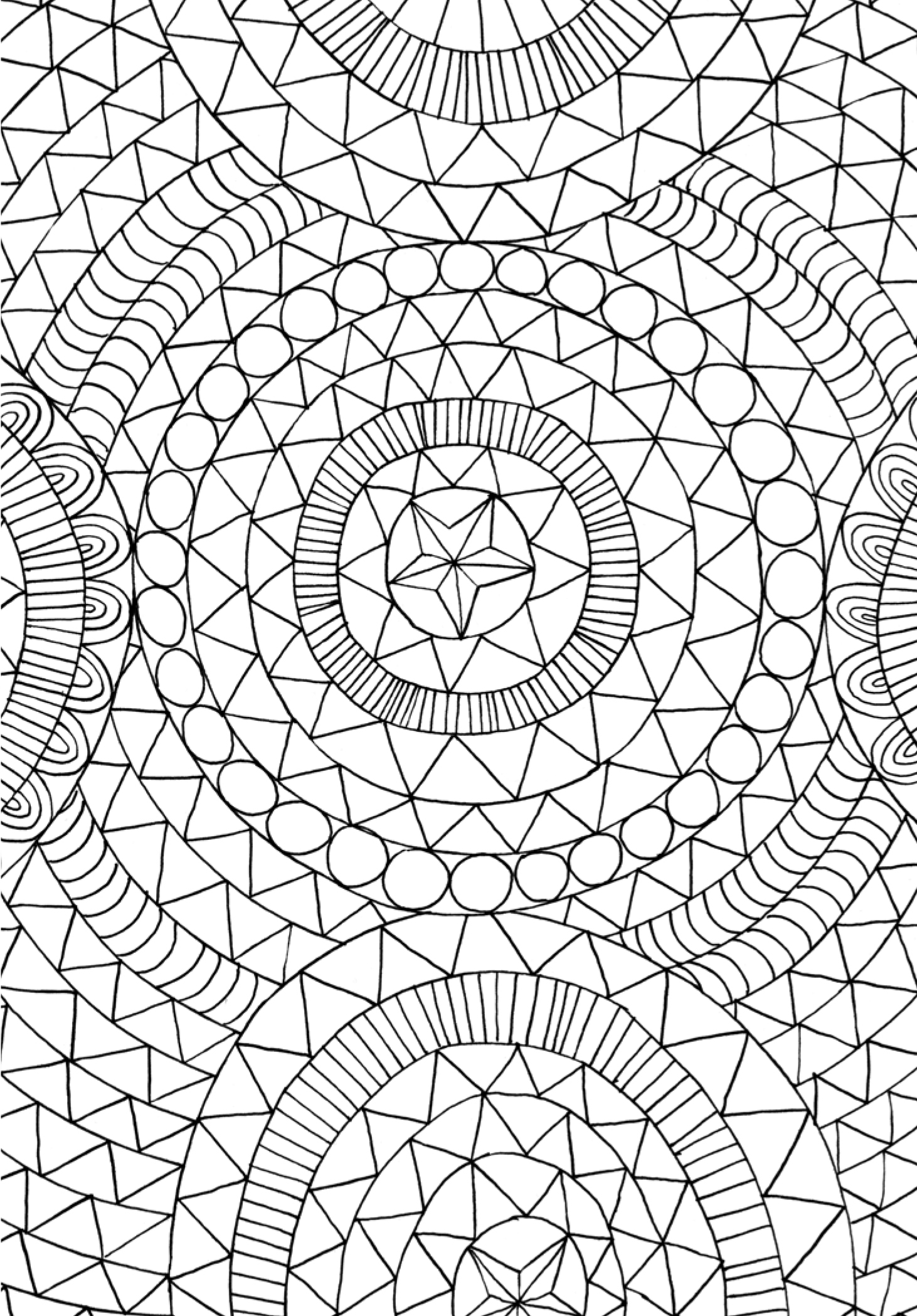 Drawing Anti stress 20 Relaxation – Printable coloring pages