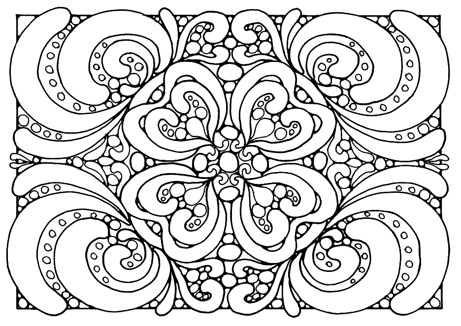 Anti Stress Coloring Pages Printable Free printable Coloring pages for kids