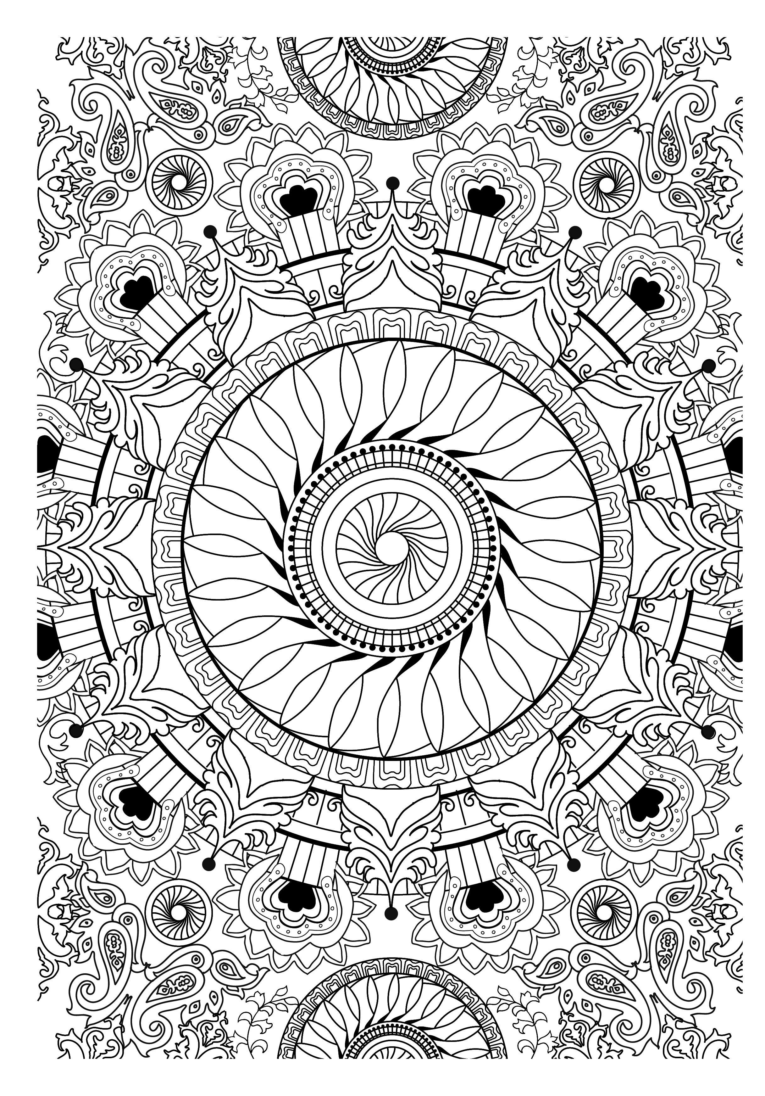 Coloring page: Art Therapy (Relaxation) #23097 - Free Printable Coloring Pages