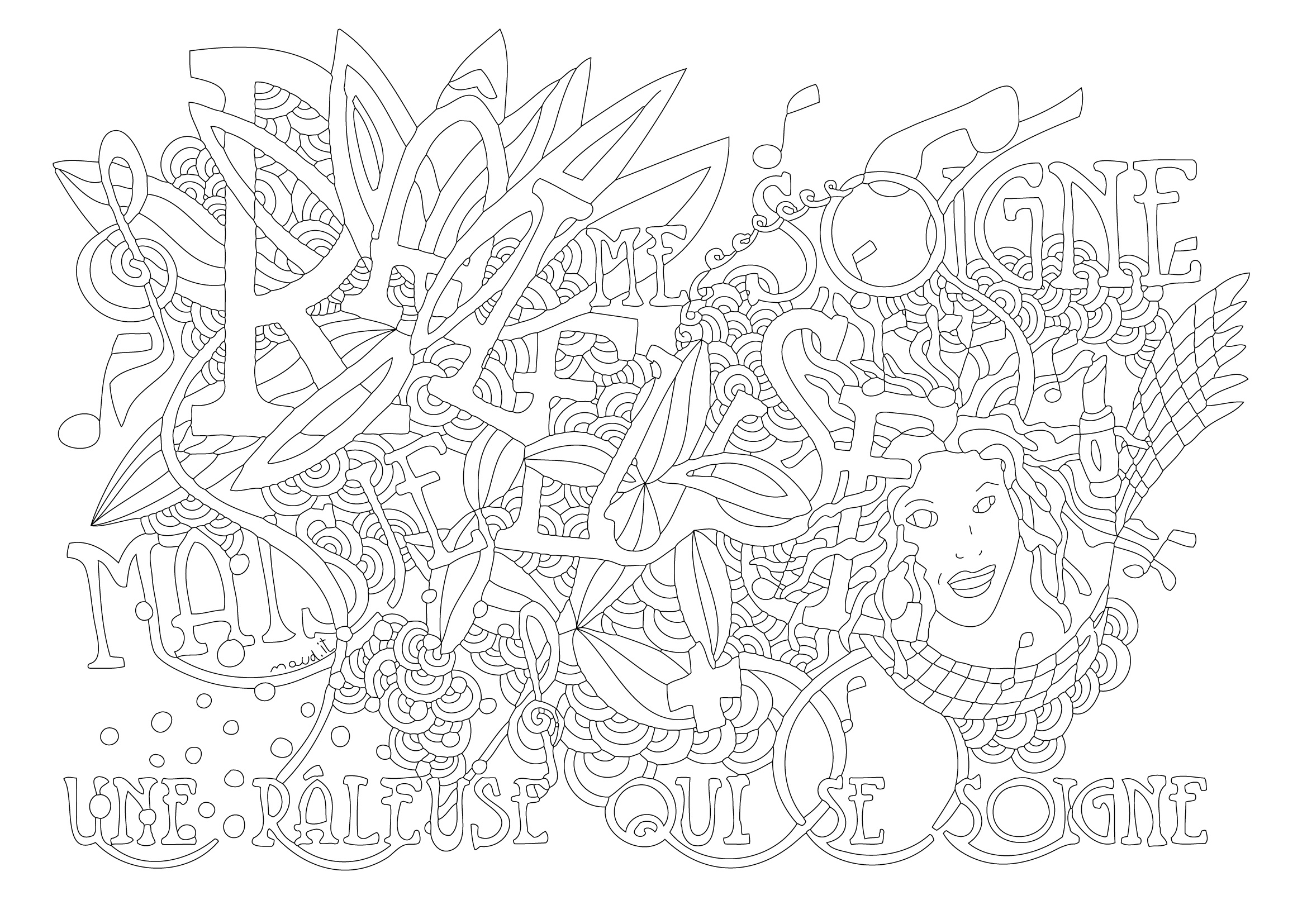 Coloring page: Art Therapy (Relaxation) #23122 - Free Printable Coloring Pages