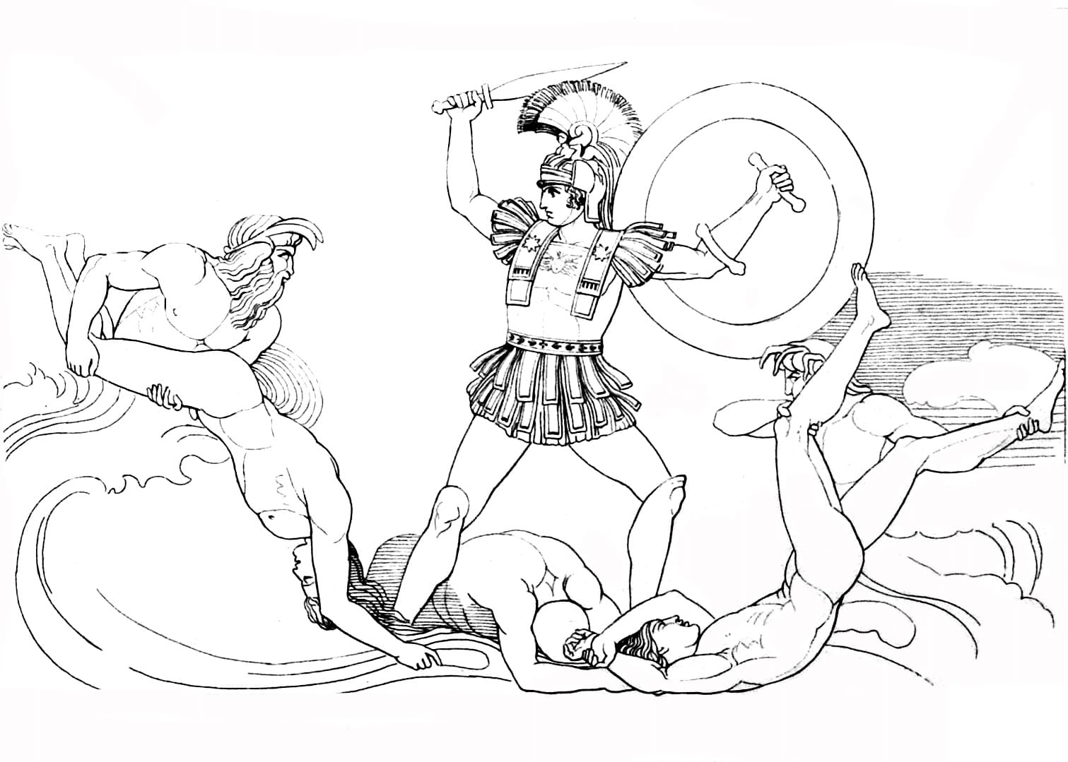 Coloring page: Achilles (Religion and Mythology) #190160 - Free Printable Coloring Pages