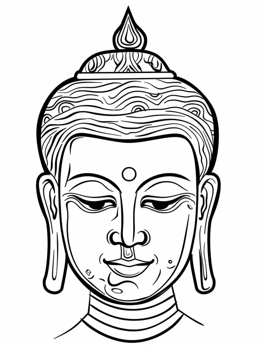 Free printable Buddha coloring page #216096 from Religion and Mythology collection