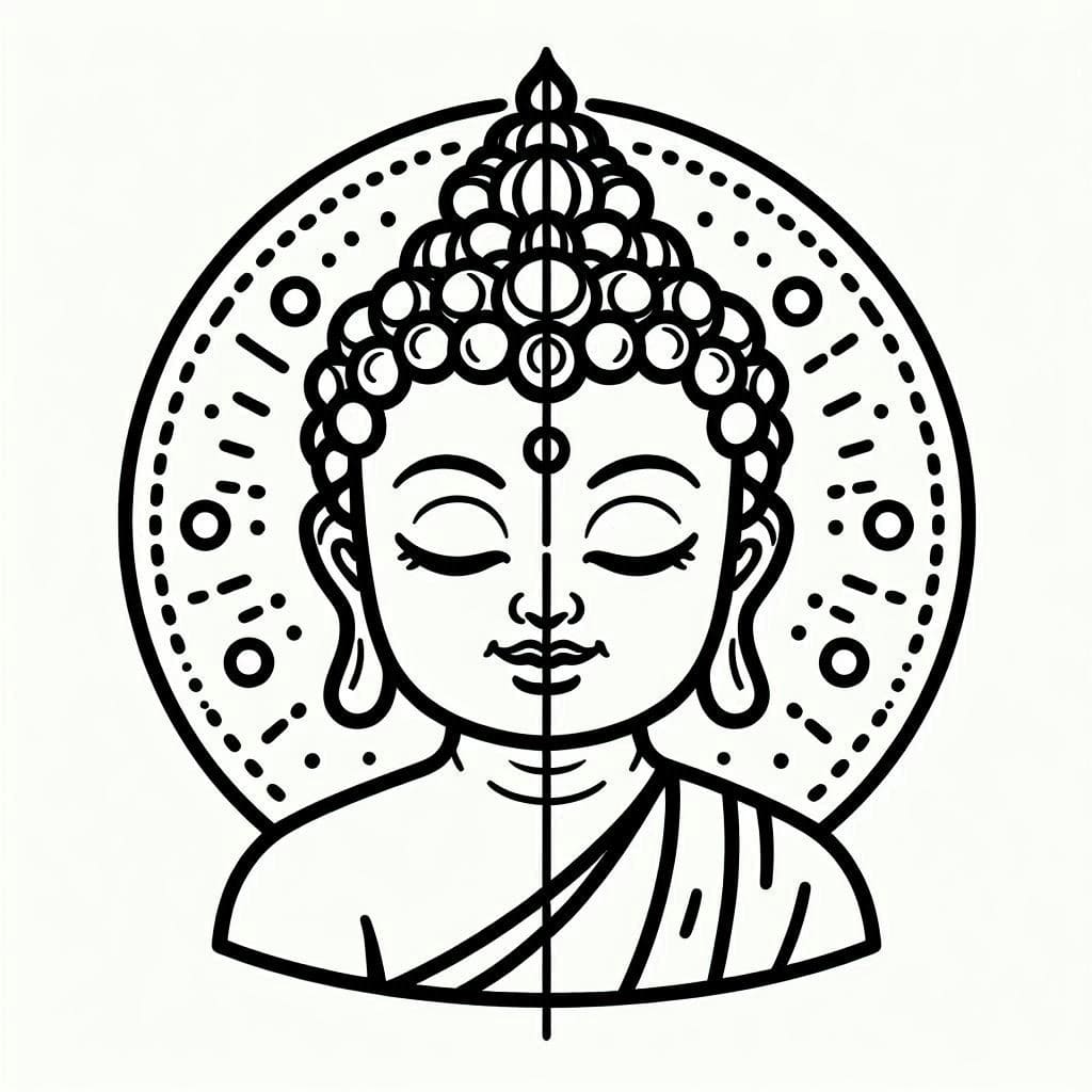 Free printable Buddha coloring page #216103 from Religion and Mythology collection