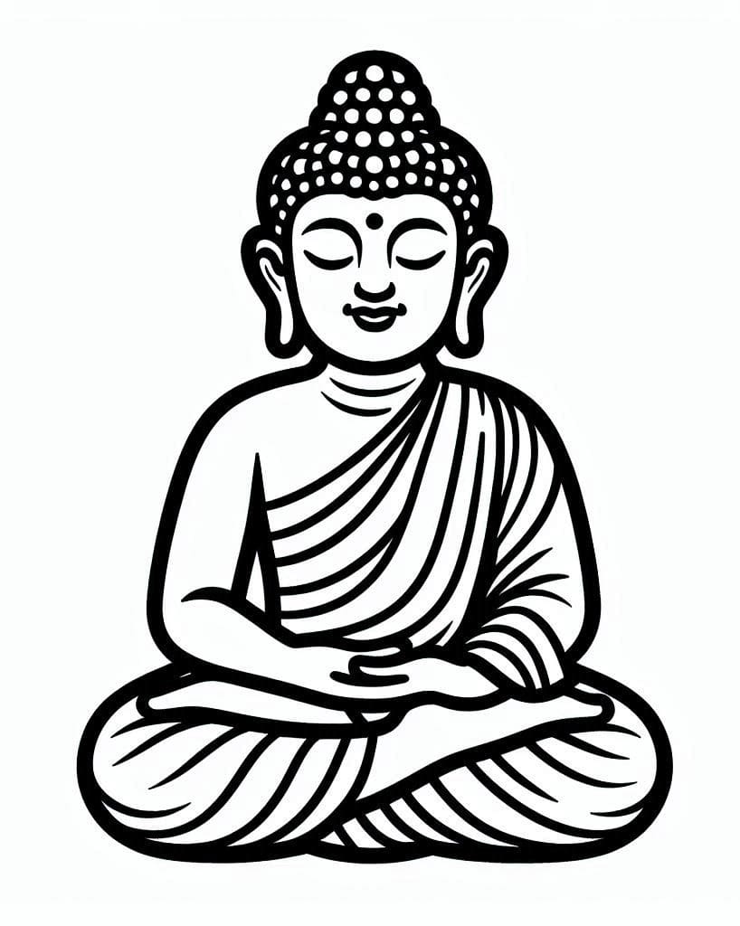 Free printable Buddha coloring page #216119 from Religion and Mythology collection