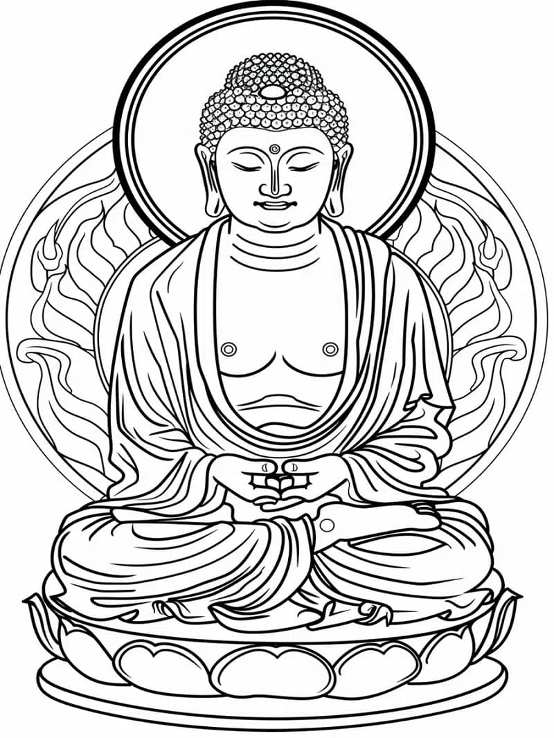Coloring page: Buddha (Religion and Mythology) #216133 - Free Printable Coloring Pages