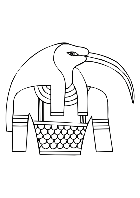 Coloring page: Egyptian Mythology (Religion and Mythology) #111250 - Free Printable Coloring Pages