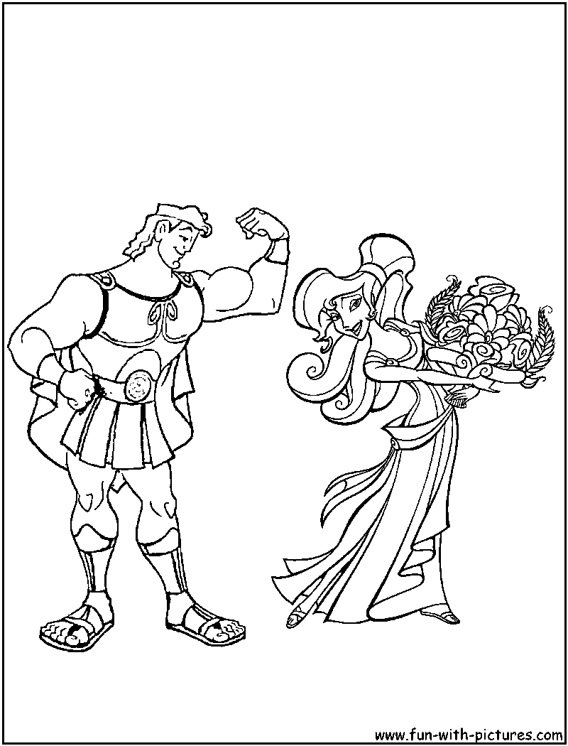 Coloring page: Hercules (Religion and Mythology) #84189 - Free Printable Coloring Pages