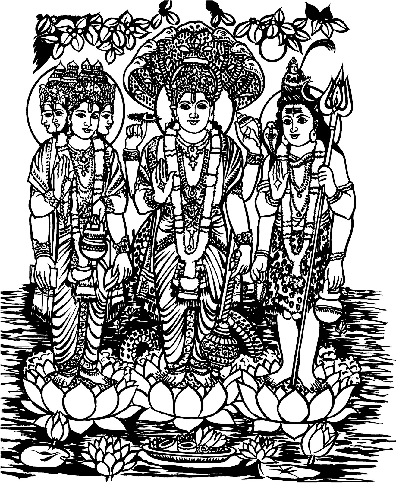 Free printable Hindu Mythology coloring page #109212 from Religion and Mythology collection