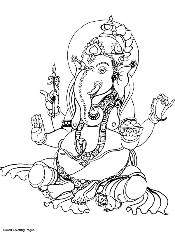 Coloring page: Hindu Mythology (Religion and Mythology) #109437 - Free Printable Coloring Pages