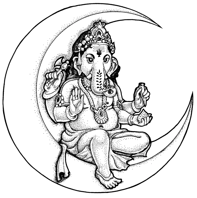 Coloring page: Hindu Mythology: Ganesh (Religion and Mythology) #96857 - Free Printable Coloring Pages