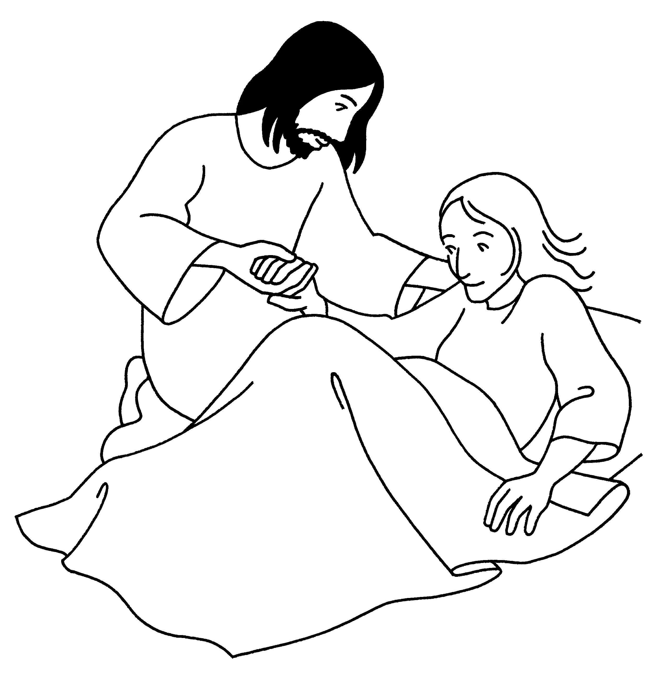 Coloring page: Jesus (Religion and Mythology) #99172 - Free Printable Coloring Pages