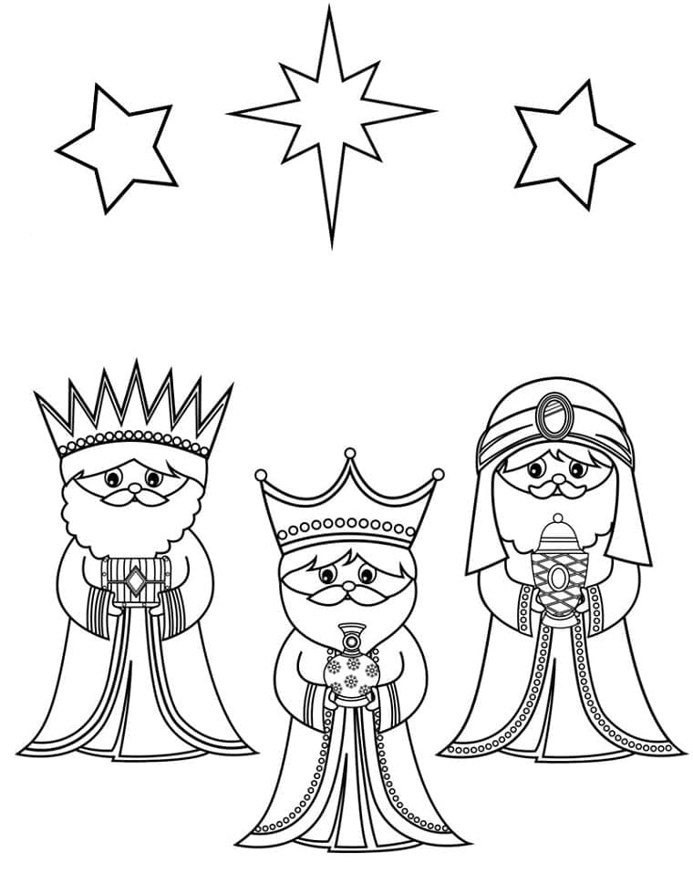 Coloring page: Three Wise Men (Religion and Mythology) #217803 - Free Printable Coloring Pages