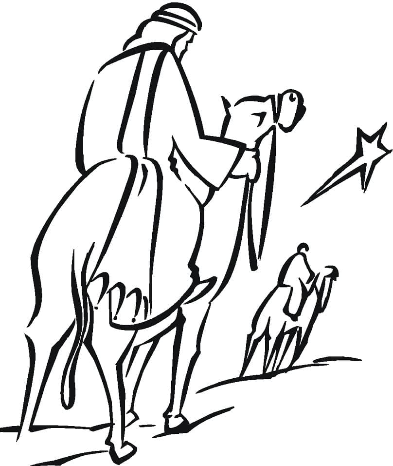 Coloring page: Three Wise Men (Religion and Mythology) #217813 - Free Printable Coloring Pages