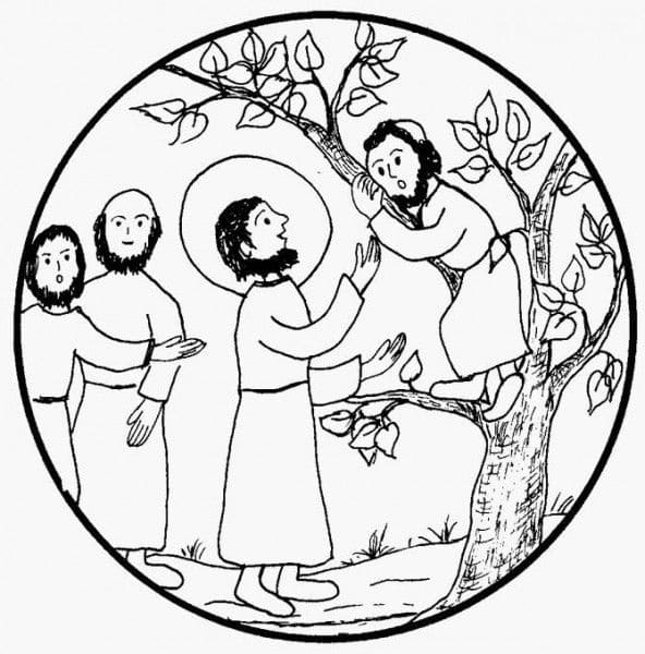 Free printable Zacchaeus coloring page #190484 from Religion and Mythology collection