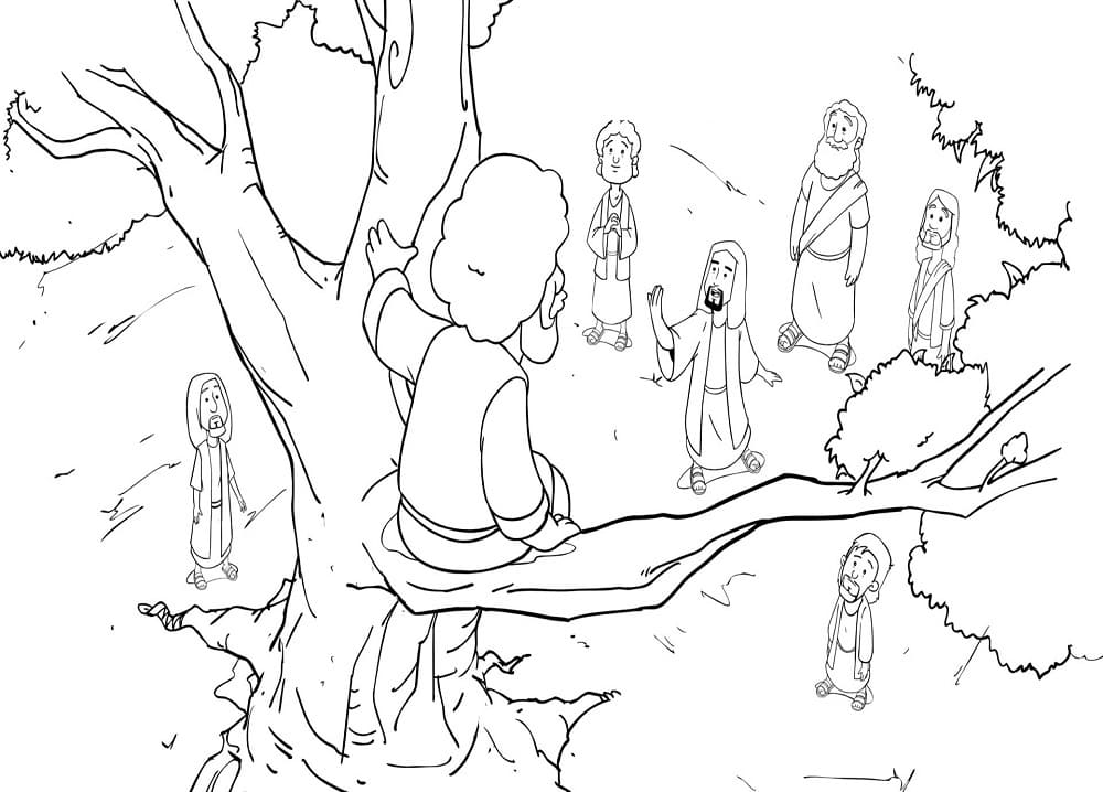 Coloring page: Zacchaeus (Religion and Mythology) #190490 - Free Printable Coloring Pages