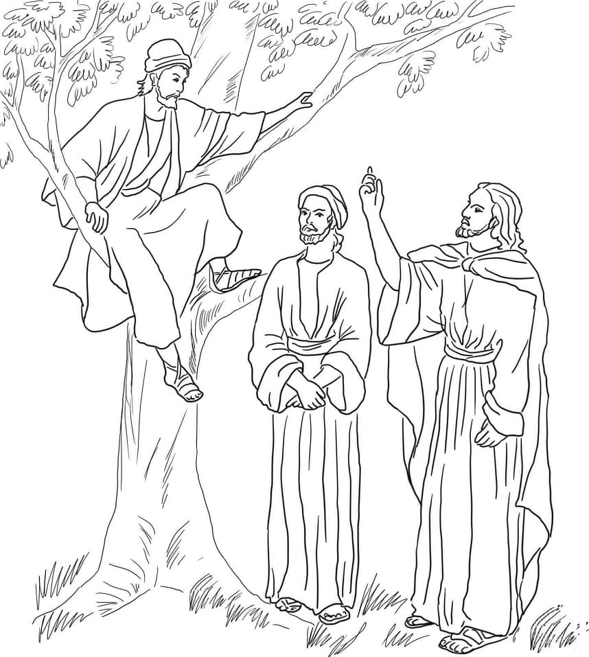 Coloring page: Zacchaeus (Religion and Mythology) #190494 - Free Printable Coloring Pages