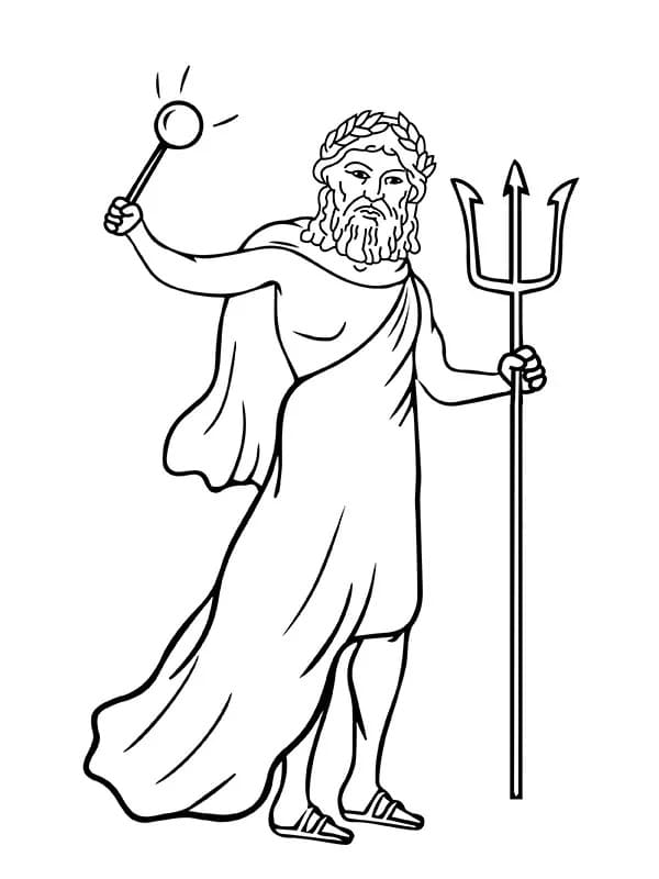 Free printable Zeus coloring page #219481 from Religion and Mythology collection