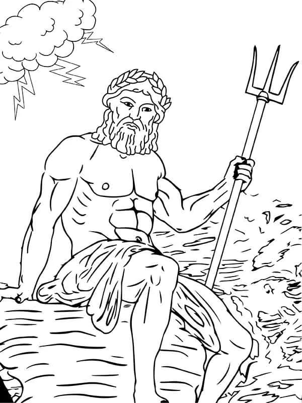 Free printable Zeus coloring page #219490 from Religion and Mythology collection