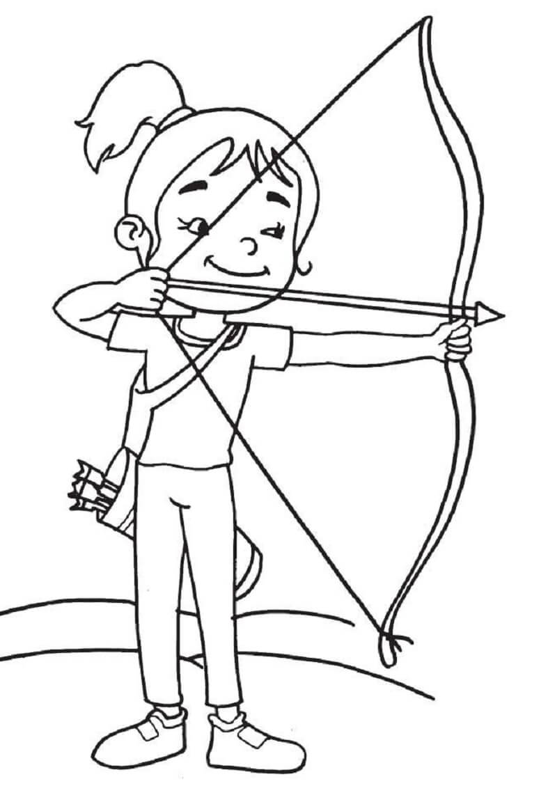 Free printable Archery coloring page #173822 from Sports collection