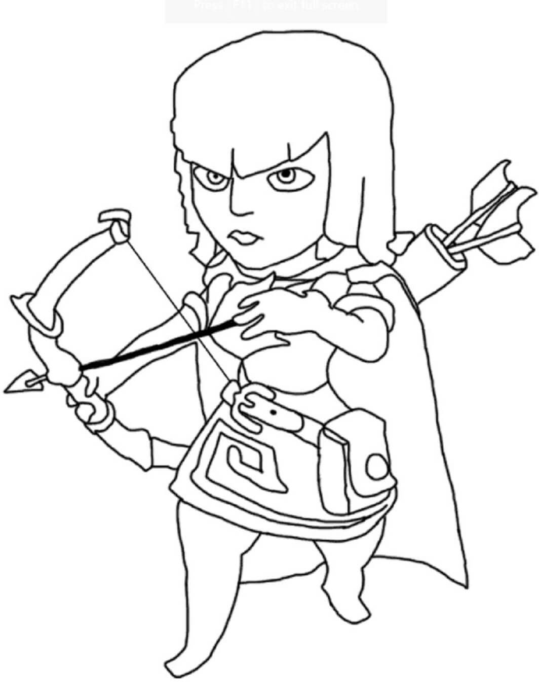 Free printable Archery coloring page #173827 from Sports collection