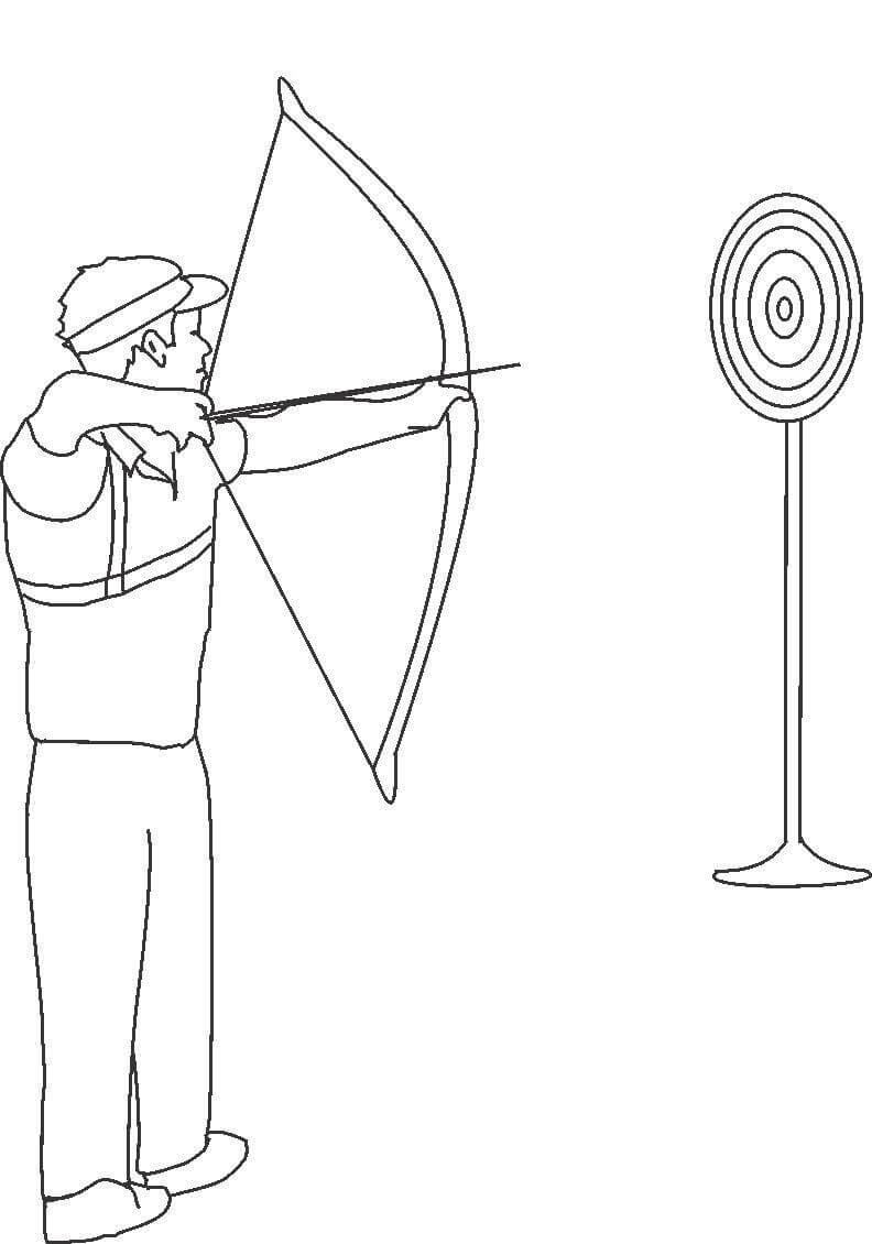 Free printable Archery coloring page #173828 from Sports collection