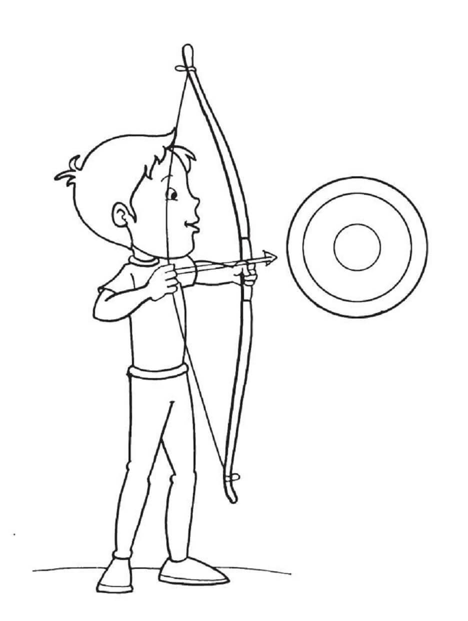 Free printable Archery coloring page #173830 from Sports collection