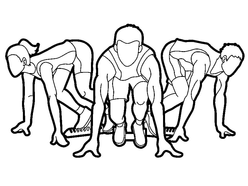 Free printable Athletics coloring page #193814 from Sports collection Free printable Athletics coloring page #193814 from Sports collection