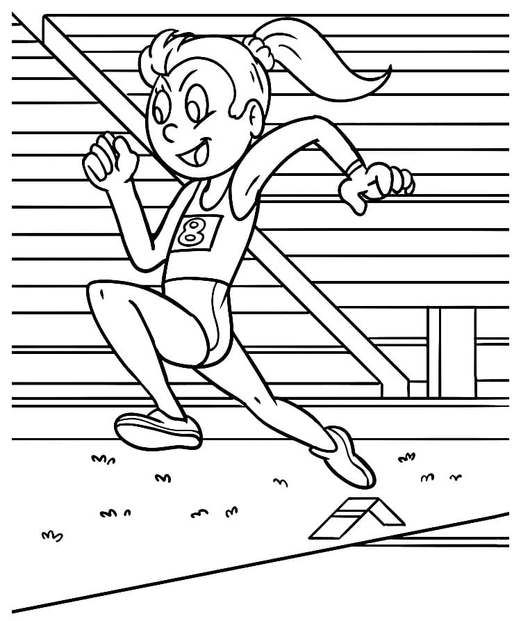 Free printable Athletics coloring page #193826 from Sports collection Free printable Athletics coloring page #193826 from Sports collection