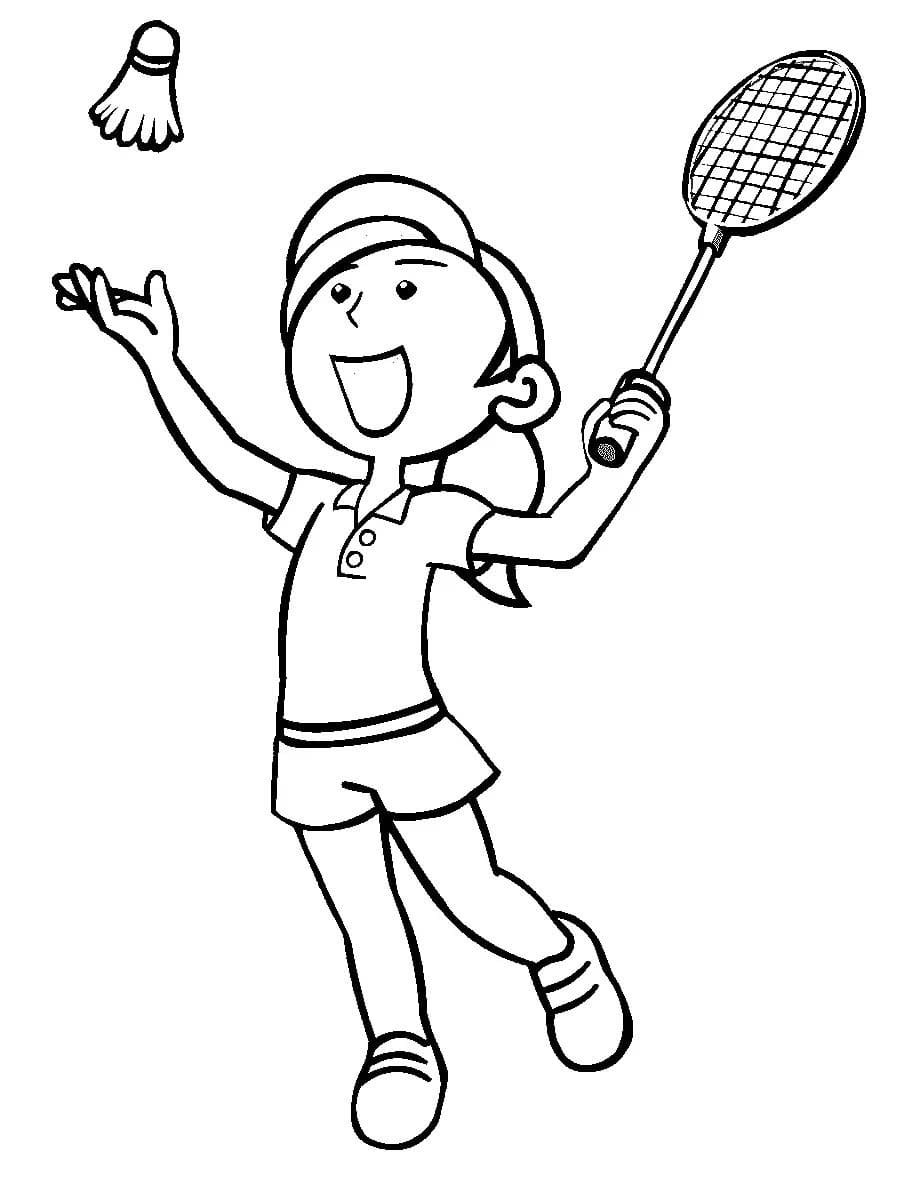 Free printable Badminton coloring page #218891 from Sports collection Free printable Badminton coloring page #218891 from Sports collection