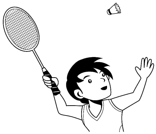 Free printable Badminton coloring page #218892 from Sports collection Free printable Badminton coloring page #218892 from Sports collection